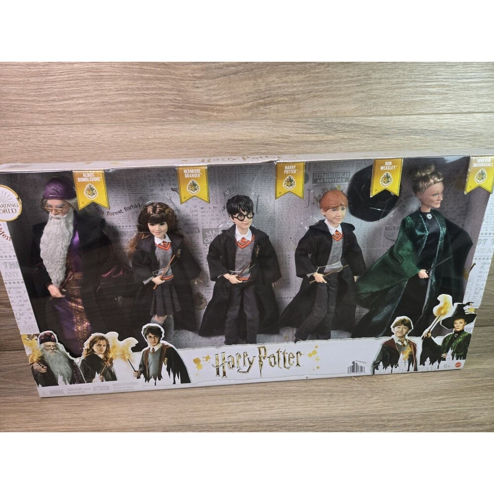HARRY POTTER Doll Set-- 5 12" Figures HERMIONE DUMBLEDORE McGONAGALL Ron WEASLEY